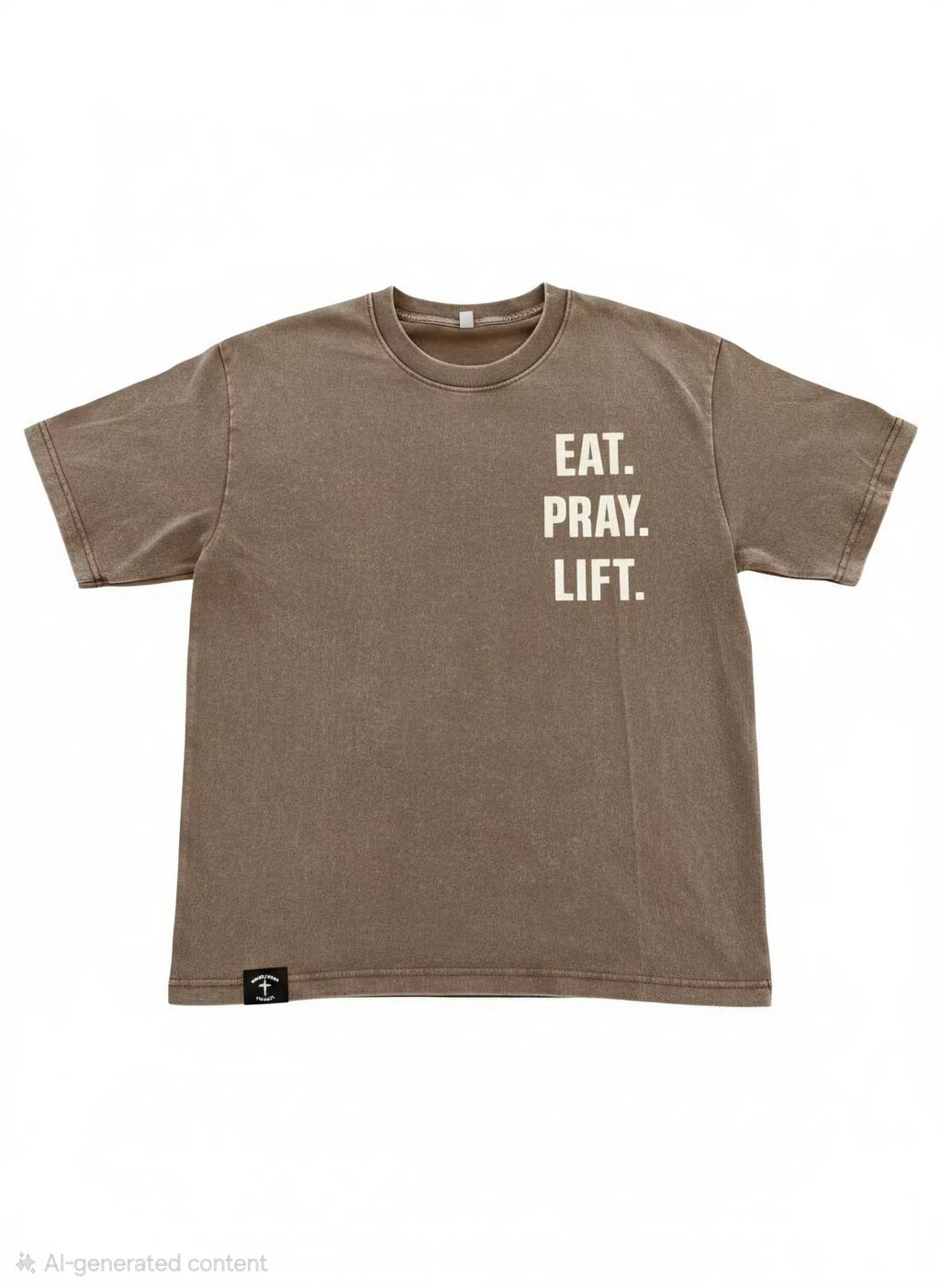 Brown - 3 Essentials Oversize T-Shirt
