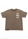 Brown - 3 Essentials Oversize T-Shirt
