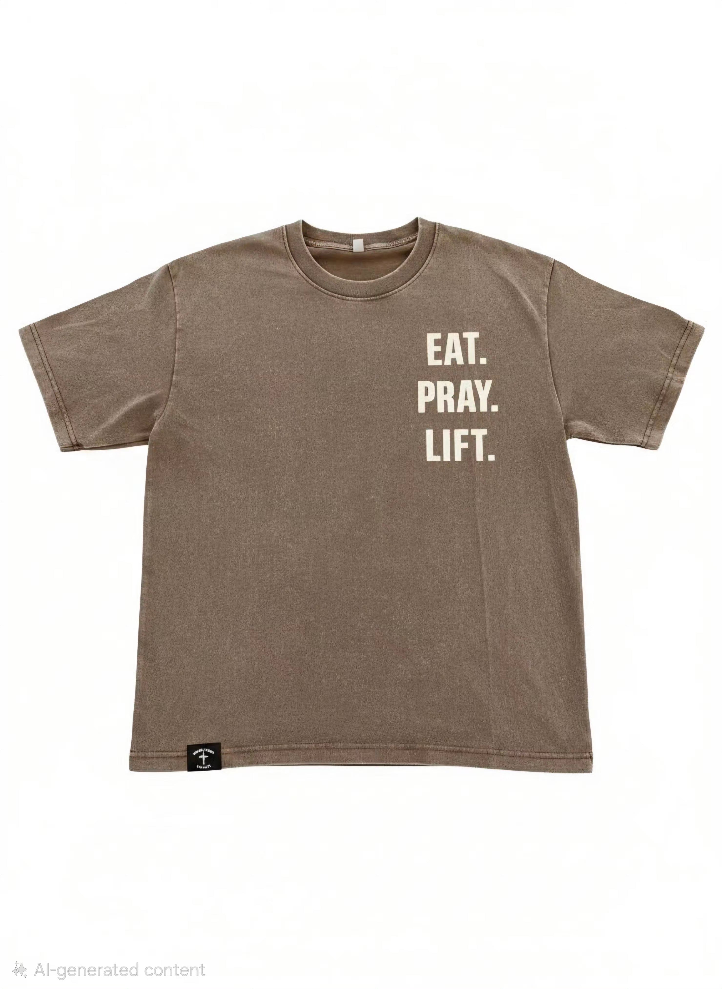 Brown - 3 Essentials Oversize T-Shirt