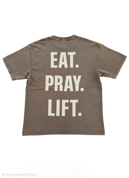 Brown - 3 Essentials Oversize T-Shirt